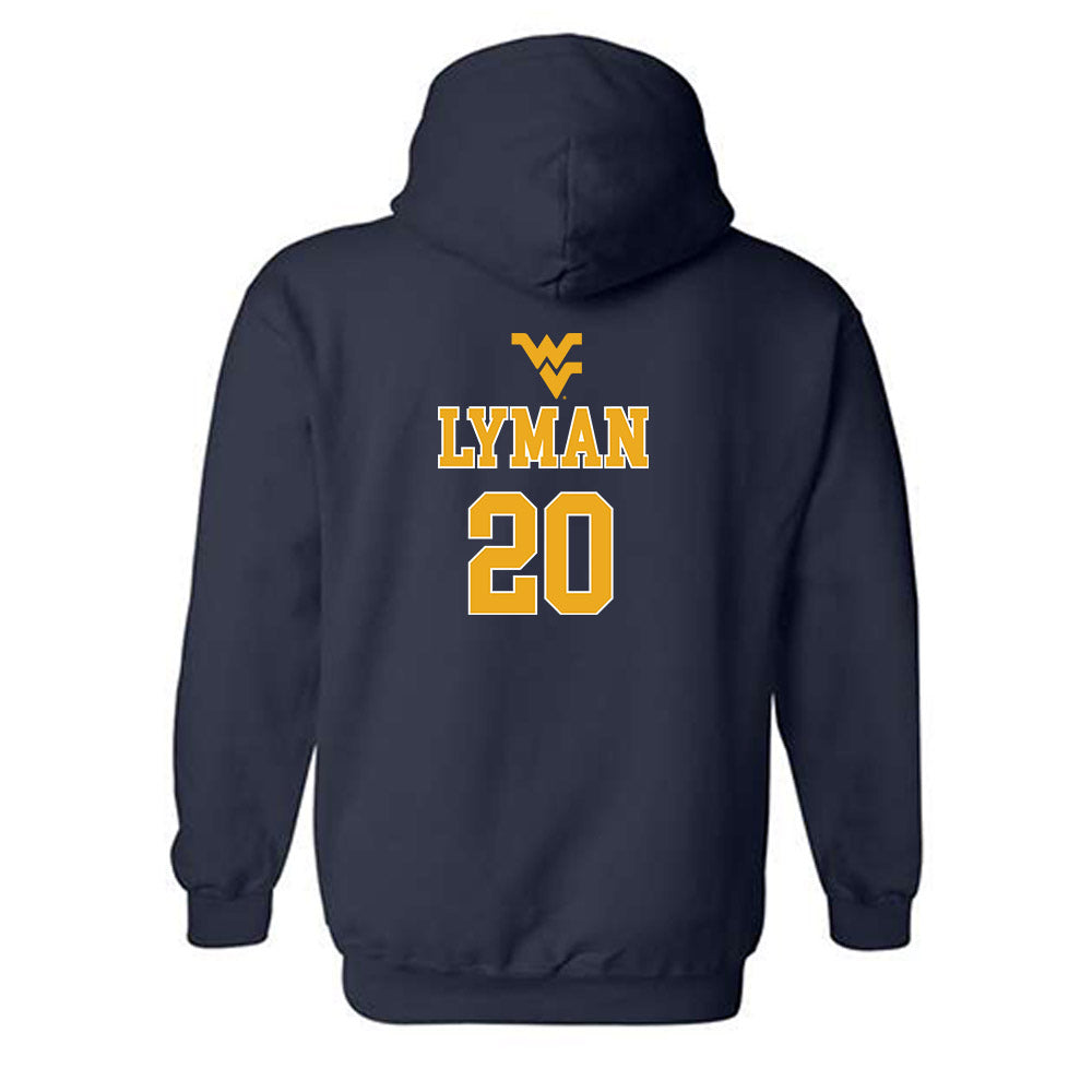 West Virginia - NCAA Baseball : Luke Lyman - Generic Sports Shersey Hooded Sweatshirt-1