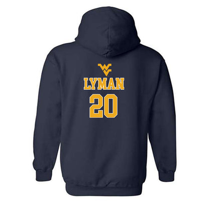 West Virginia - NCAA Baseball : Luke Lyman - Generic Sports Shersey Hooded Sweatshirt-1
