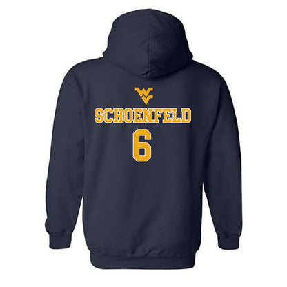 West Virginia - NCAA Baseball : Paul Schoenfeld - Generic Sports Shersey Hooded Sweatshirt-1