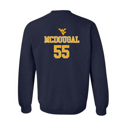 West Virginia - NCAA Baseball : Benjamin McDougal - Generic Sports Shersey Crewneck Sweatshirt-1