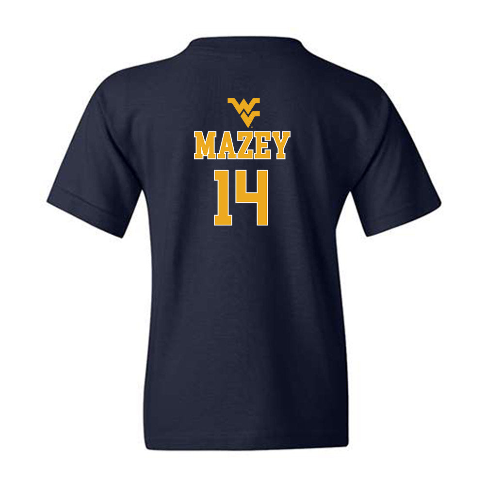 West Virginia - NCAA Baseball : Weston Mazey - Generic Sports Shersey Youth T-Shirt-1