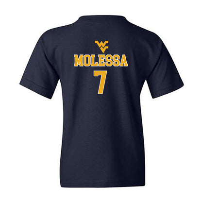 West Virginia - NCAA Baseball : Maxwell Molessa - Generic Sports Shersey Youth T-Shirt-1