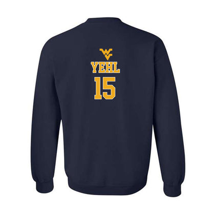 West Virginia - NCAA Baseball : Maxx Yehl - Crewneck Sweatshirt Sports Shersey