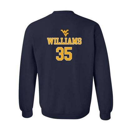 West Virginia - NCAA Baseball : Cash Williams - Generic Sports Shersey Crewneck Sweatshirt-1