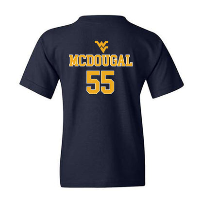 West Virginia - NCAA Baseball : Benjamin McDougal - Generic Sports Shersey Youth T-Shirt-1