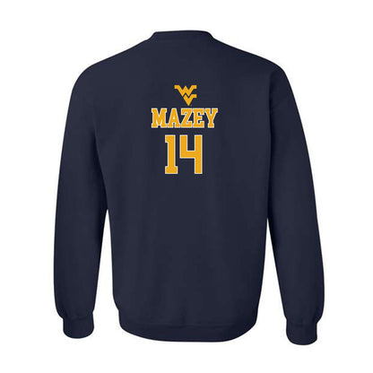 West Virginia - NCAA Baseball : Weston Mazey - Generic Sports Shersey Crewneck Sweatshirt-1