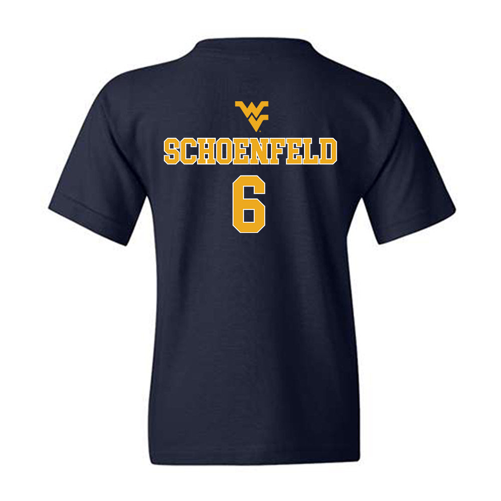 West Virginia - NCAA Baseball : Paul Schoenfeld - Generic Sports Shersey Youth T-Shirt-1