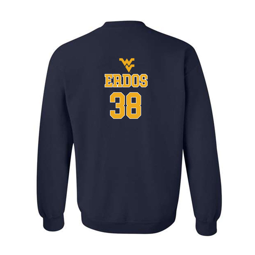 West Virginia - NCAA Baseball : Creed Erdos - Generic Sports Shersey Crewneck Sweatshirt-1