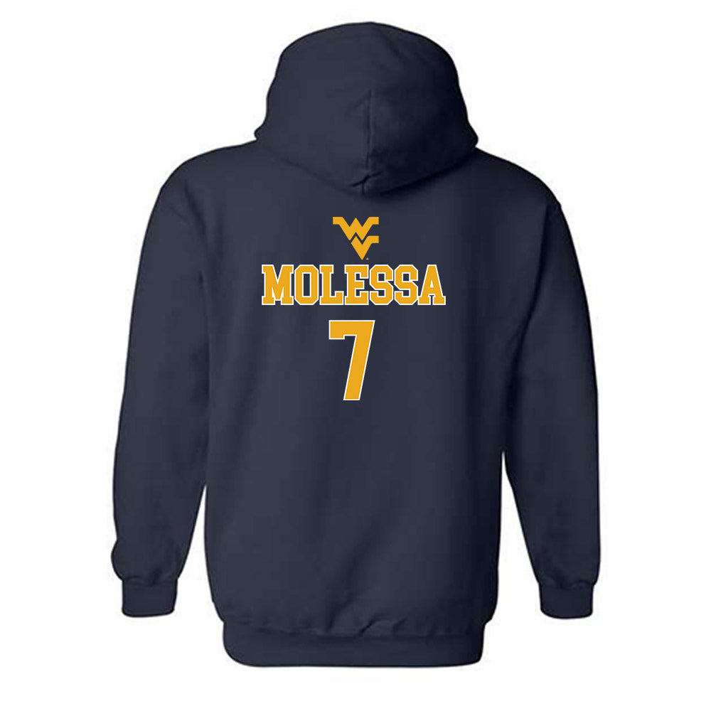 West Virginia - NCAA Baseball : Maxwell Molessa - Generic Sports Shersey Hooded Sweatshirt-1