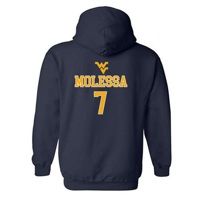 West Virginia - NCAA Baseball : Maxwell Molessa - Generic Sports Shersey Hooded Sweatshirt-1
