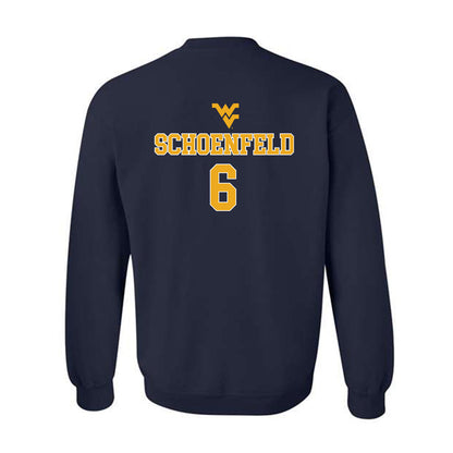 West Virginia - NCAA Baseball : Paul Schoenfeld - Generic Sports Shersey Crewneck Sweatshirt-1
