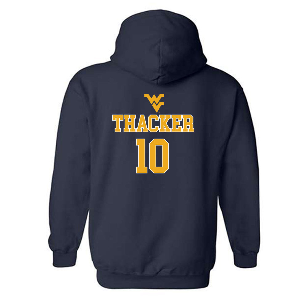 West Virginia - NCAA Baseball : Bryson Thacker - Generic Sports Shersey Hooded Sweatshirt-1