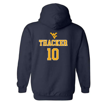 West Virginia - NCAA Baseball : Bryson Thacker - Generic Sports Shersey Hooded Sweatshirt-1