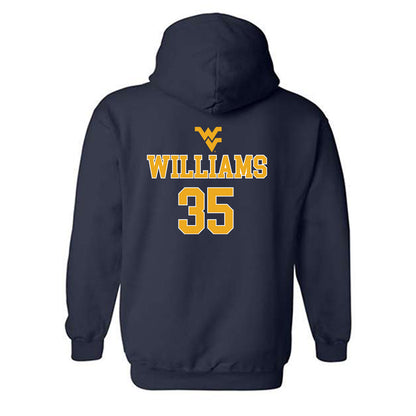 West Virginia - NCAA Baseball : Cash Williams - Generic Sports Shersey Hooded Sweatshirt-1