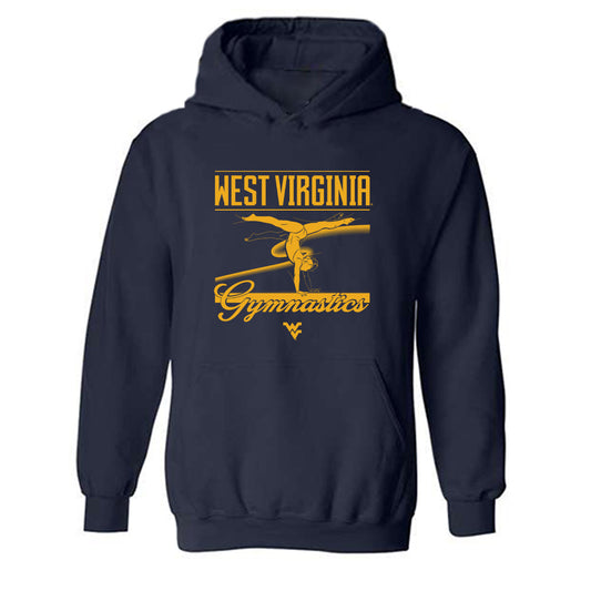 West Virginia - NCAA Women's Gymnastics : Eden Webster - Sports Shersey Hooded Sweatshirt-0