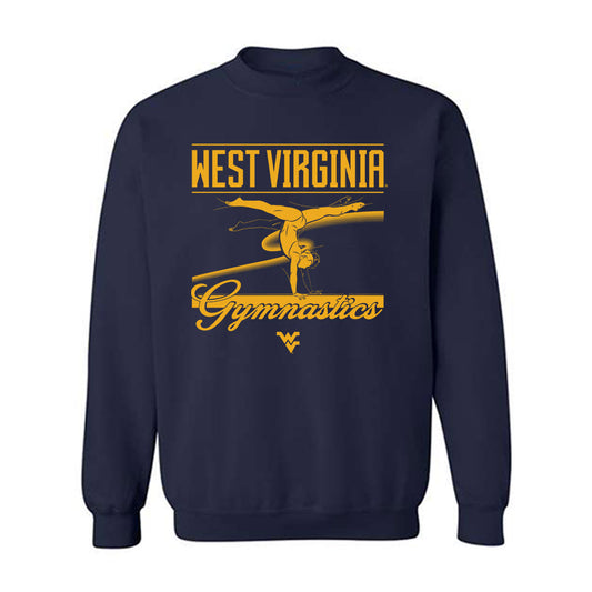 West Virginia - NCAA Women's Gymnastics : Kaelyn Skeel - Sports Shersey Crewneck Sweatshirt-0