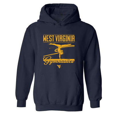 West Virginia - NCAA Women's Gymnastics : Carlee Nelson - Sports Shersey Hooded Sweatshirt-0