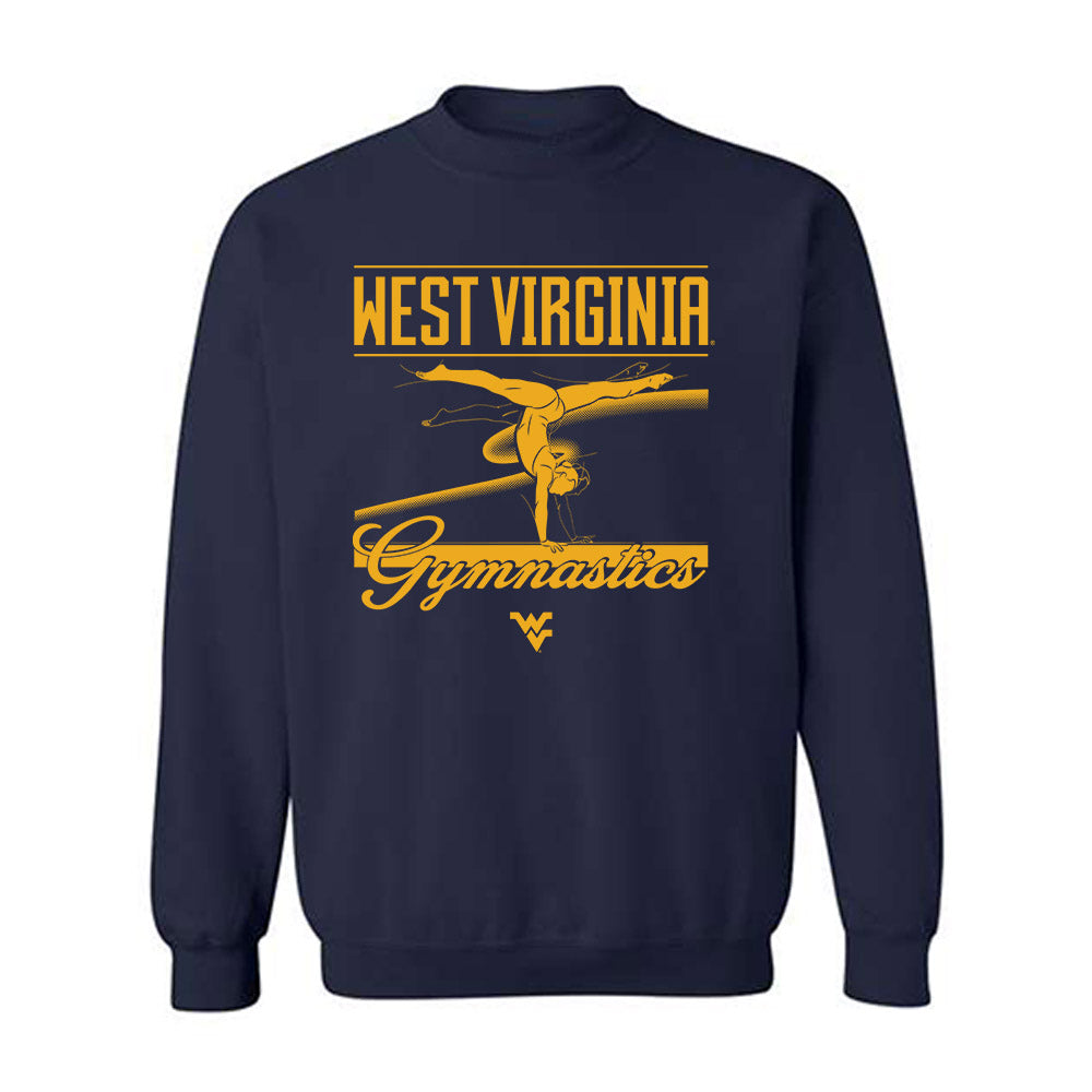 West Virginia - NCAA Women's Gymnastics : Eden Webster - Sports Shersey Crewneck Sweatshirt-0