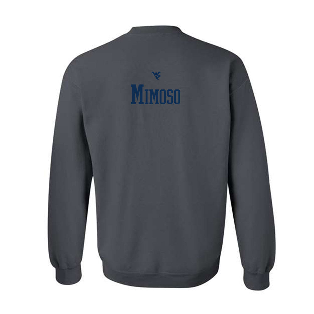 West Virginia - NCAA Men's Swimming & Diving : Rafael Mimoso - Generic Sports Shersey Crewneck Sweatshirt-1