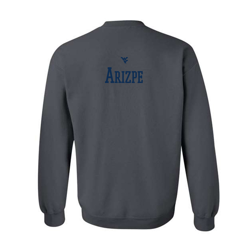 West Virginia - NCAA Men's Swimming & Diving : Rafael Arizpe - Generic Sports Shersey Crewneck Sweatshirt-1