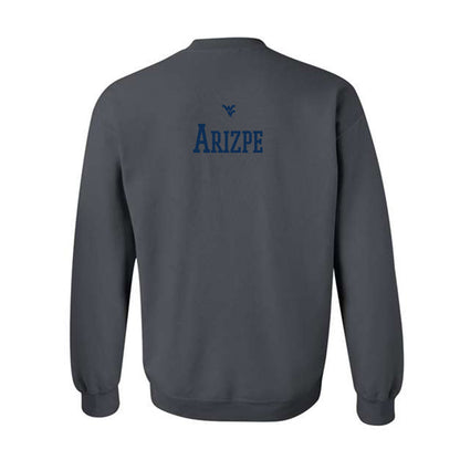 West Virginia - NCAA Men's Swimming & Diving : Rafael Arizpe - Generic Sports Shersey Crewneck Sweatshirt-1