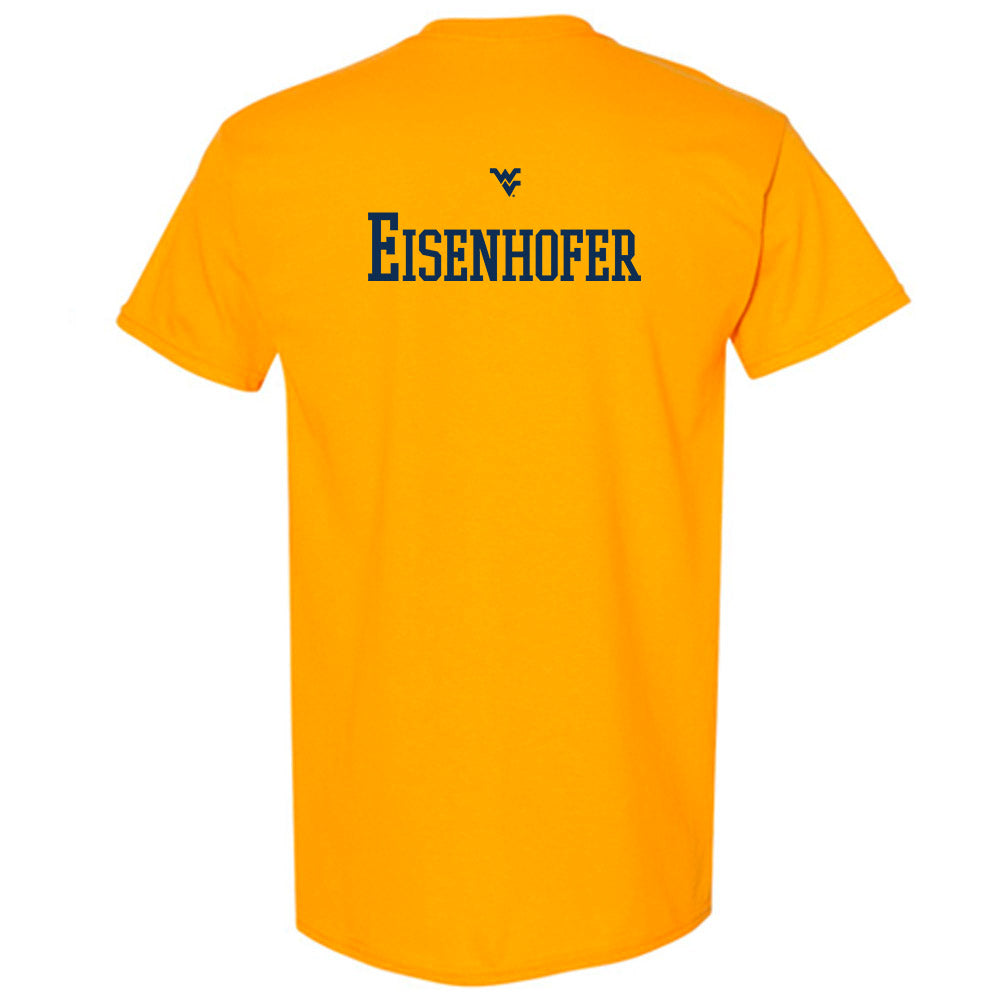 West Virginia - NCAA Men's Swimming & Diving : Owen Eisenhofer - Generic Sports Shersey T-Shirt-1