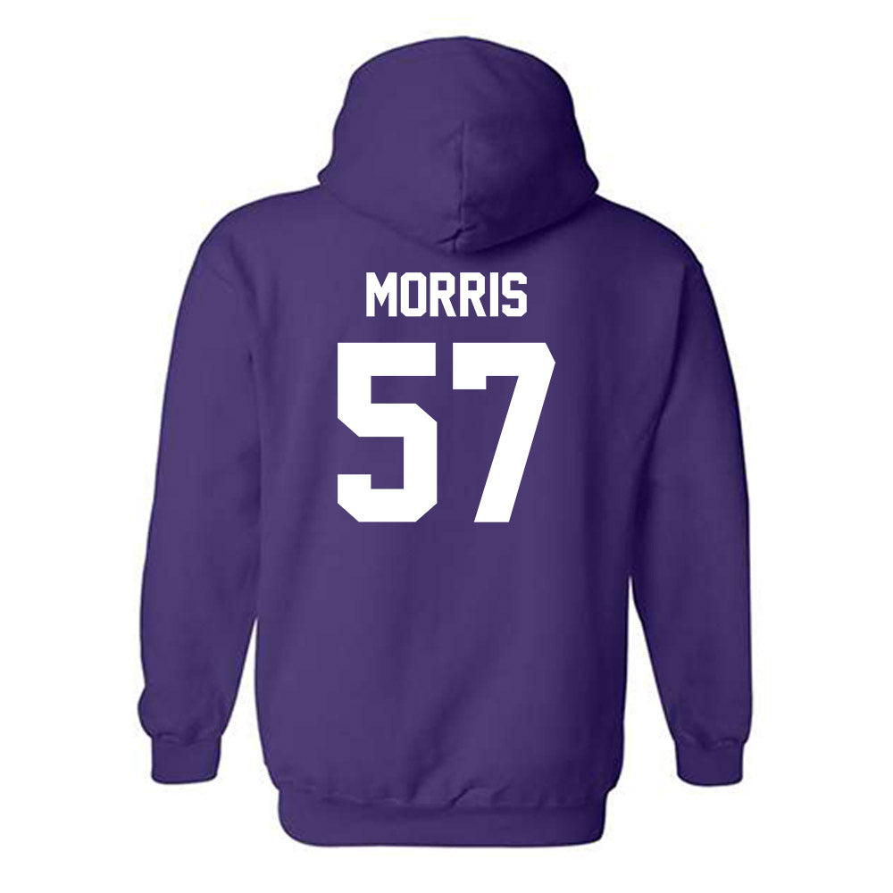 Kansas State - NCAA Football : Delvin Morris - Sports Shersey Hooded Sweatshirt-1