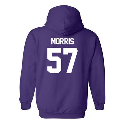 Kansas State - NCAA Football : Delvin Morris - Sports Shersey Hooded Sweatshirt-1