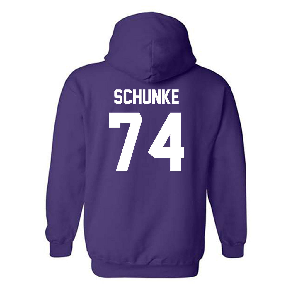 Kansas State - NCAA Football : Navarro Schunke - Sports Shersey Hooded Sweatshirt-1