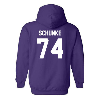 Kansas State - NCAA Football : Navarro Schunke - Sports Shersey Hooded Sweatshirt-1