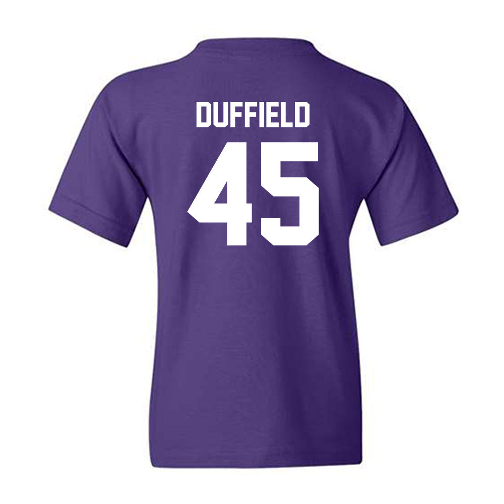 Kansas State - NCAA Football : Jaxson Duffield - Sports Shersey Youth T-Shirt-1