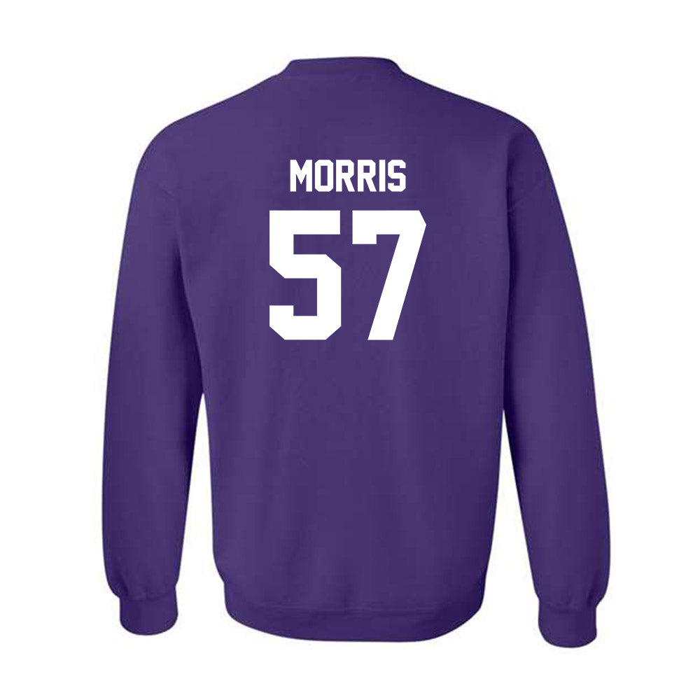 Kansas State - NCAA Football : Delvin Morris - Sports Shersey Crewneck Sweatshirt-1