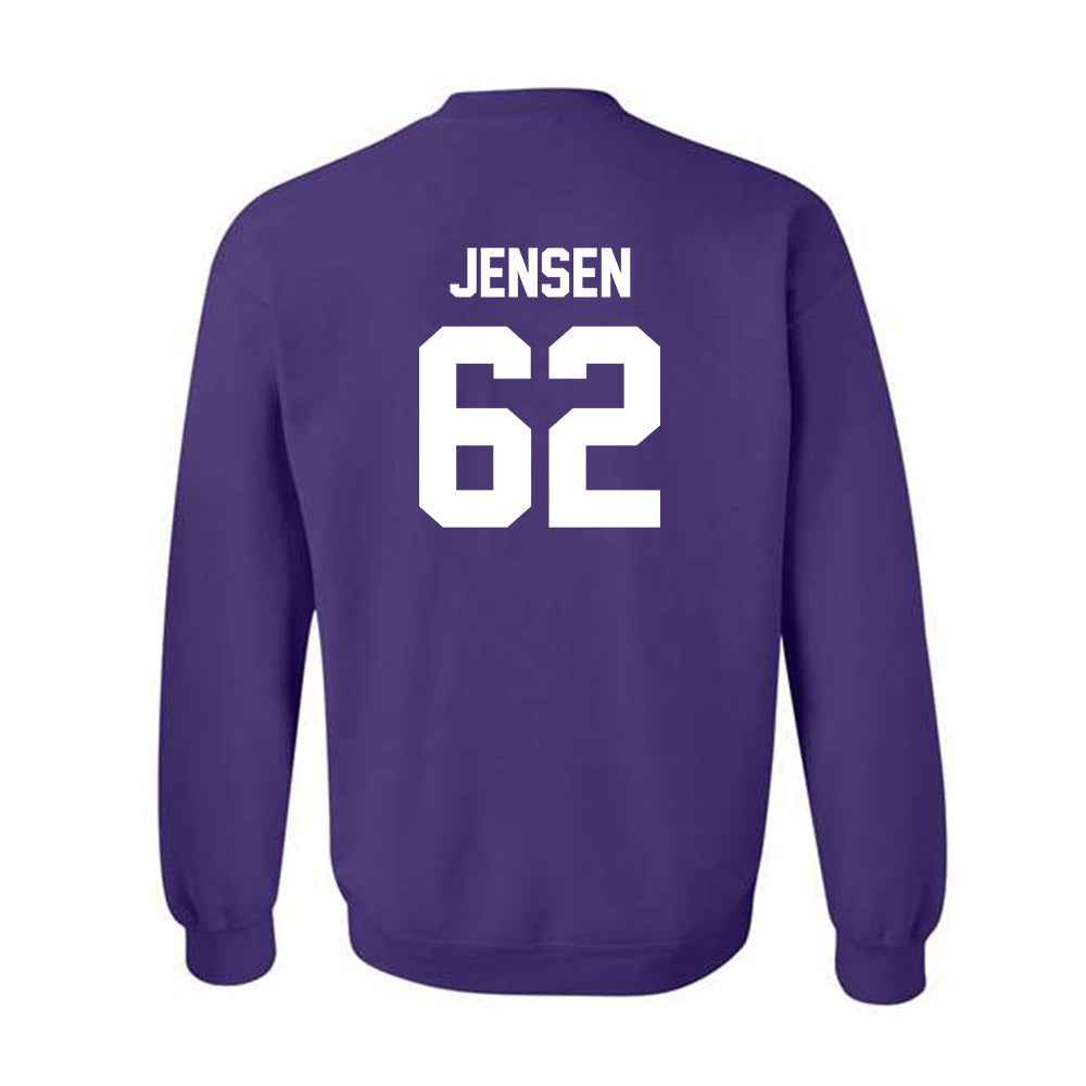 Kansas State - NCAA Football : Jordan Jensen - Sports Shersey Crewneck Sweatshirt-1