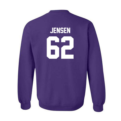 Kansas State - NCAA Football : Jordan Jensen - Sports Shersey Crewneck Sweatshirt-1