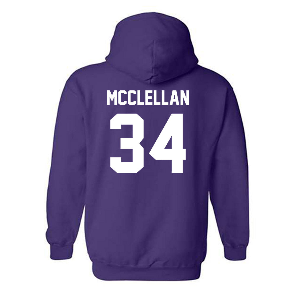 Kansas State - NCAA Football : Nick McClellan - Sports Shersey Hooded Sweatshirt-1