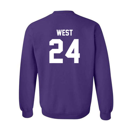 Kansas State - NCAA Football : Tanner West - Sports Shersey Crewneck Sweatshirt-1