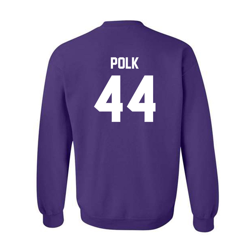 Kansas State - NCAA Football : Weston Polk - Sports Shersey Crewneck Sweatshirt-1