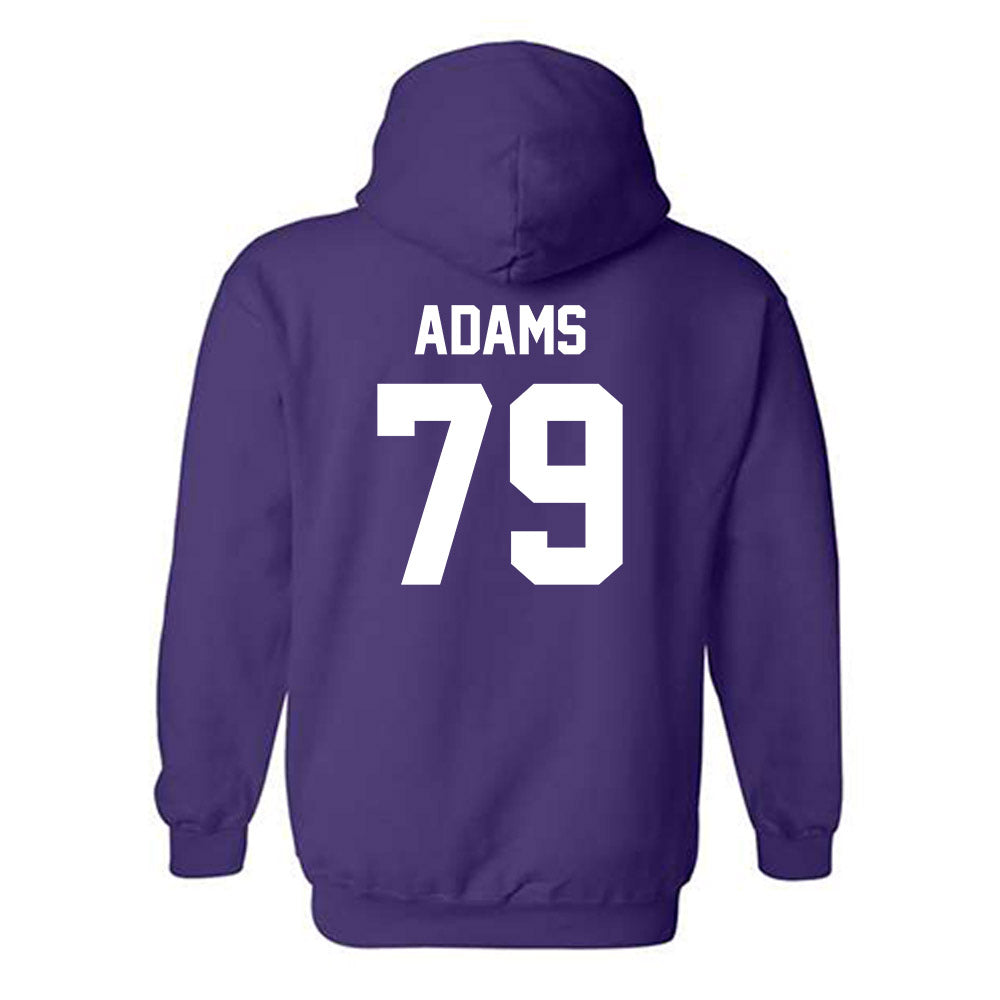 Kansas State - NCAA Football : Charlie Adams - Sports Shersey Hooded Sweatshirt-1