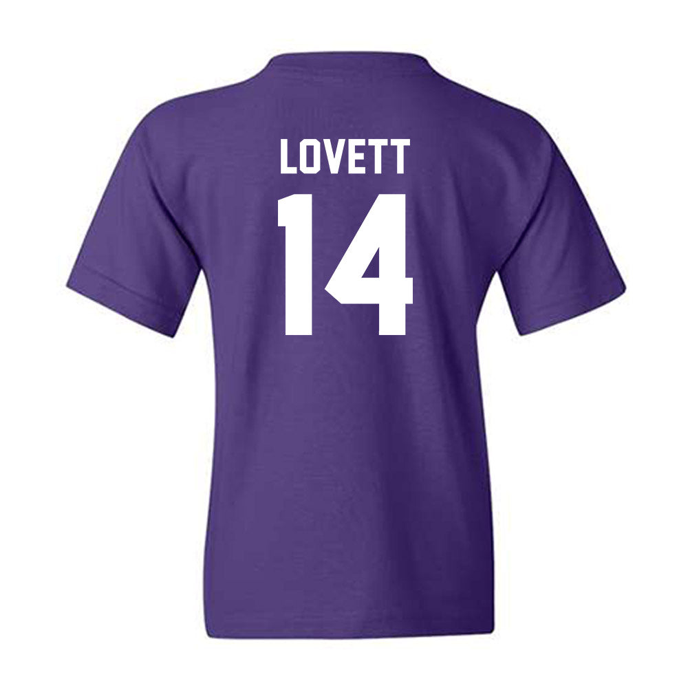 Kansas State - NCAA Football : Maxwell Lovett - Sports Shersey Youth T-Shirt-1