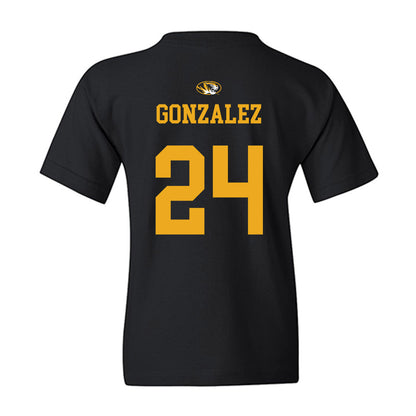 Missouri - NCAA Baseball : Keyler Gonzalez - Sports Shersey Youth T-Shirt-1