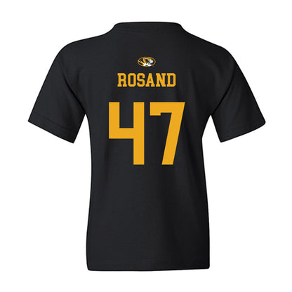 Missouri - NCAA Baseball : Sam Rosand - Sports Shersey Youth T-Shirt-1