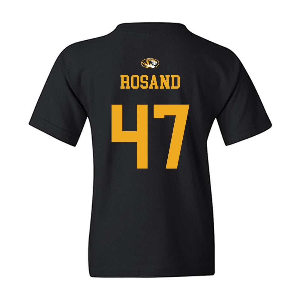 Missouri - NCAA Baseball : Sam Rosand - Sports Shersey Youth T-Shirt-1