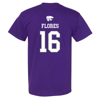 Kansas State - NCAA Baseball : Matthew Flores - Sports Shersey T-Shirt-1