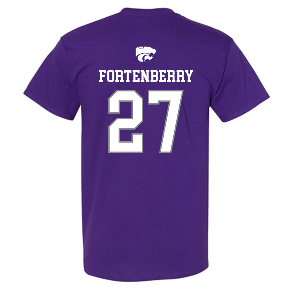 Kansas State - NCAA Baseball : Robert Fortenberry - Sports Shersey T-Shirt-1