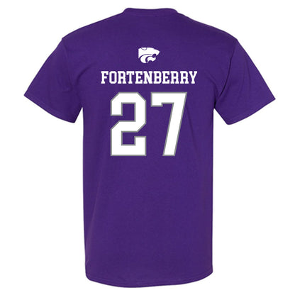 Kansas State - NCAA Baseball : Robert Fortenberry - Sports Shersey T-Shirt-1