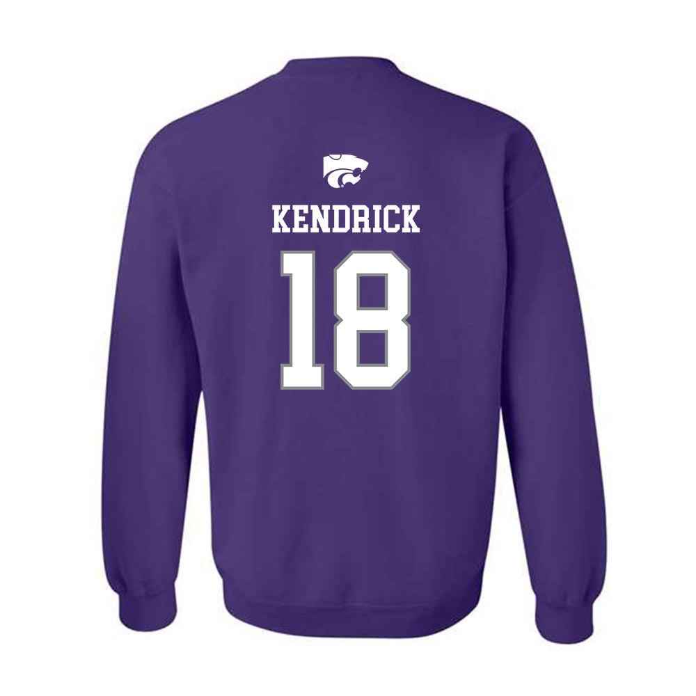 Kansas State - NCAA Baseball : Micah Kendrick - Sports Shersey Crewneck Sweatshirt-1