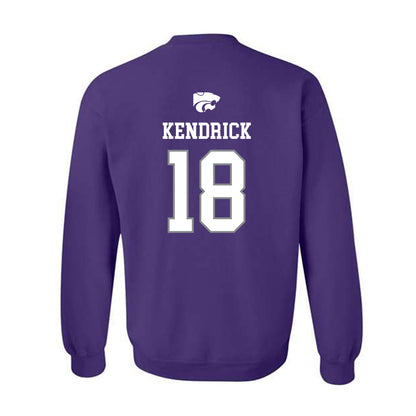 Kansas State - NCAA Baseball : Micah Kendrick - Sports Shersey Crewneck Sweatshirt-1