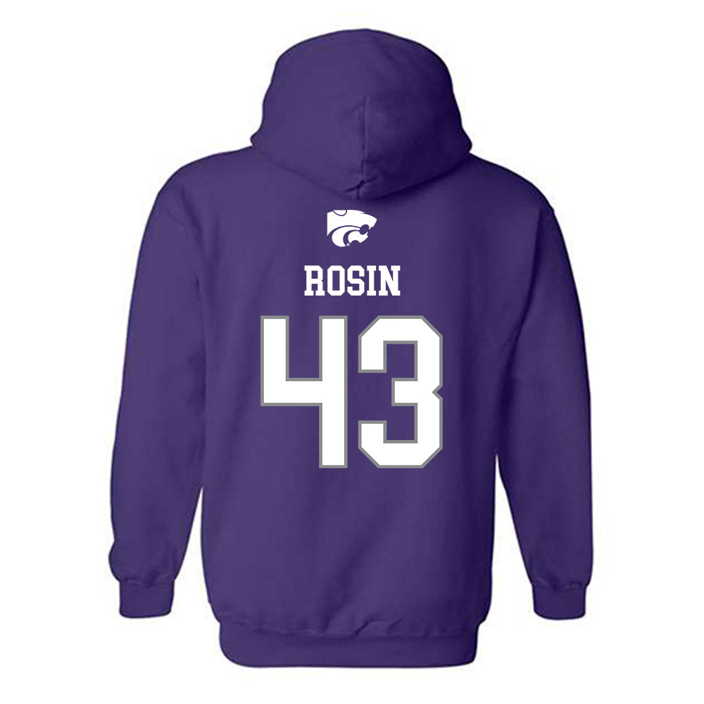 Kansas State - NCAA Baseball : Ben Rosin - Sports Shersey Hooded Sweatshirt-1