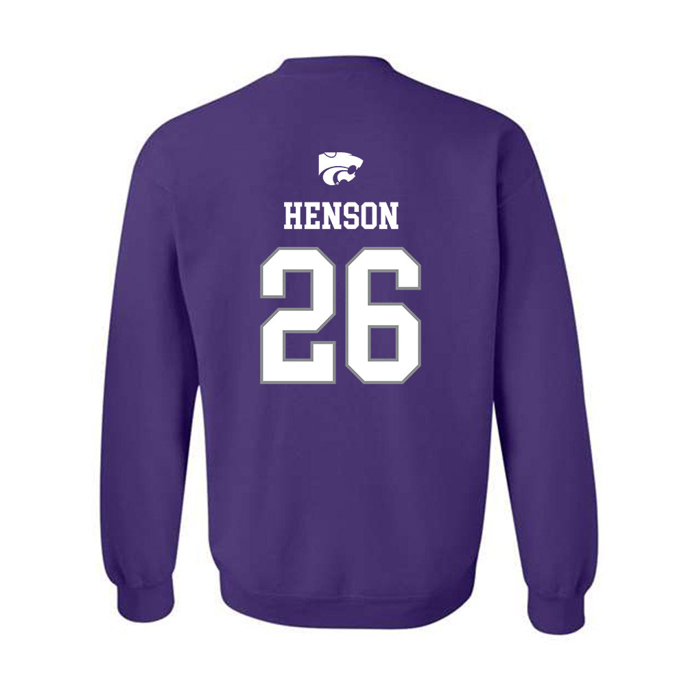 Kansas State - NCAA Baseball : Micah Henson - Sports Shersey Crewneck Sweatshirt-1