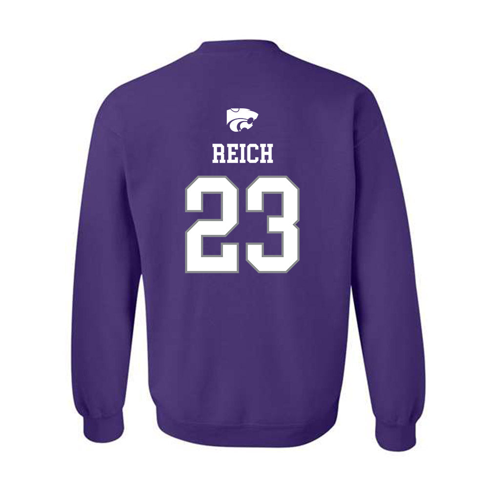 Kansas State - NCAA Baseball : Jonah Reich - Sports Shersey Crewneck Sweatshirt-1